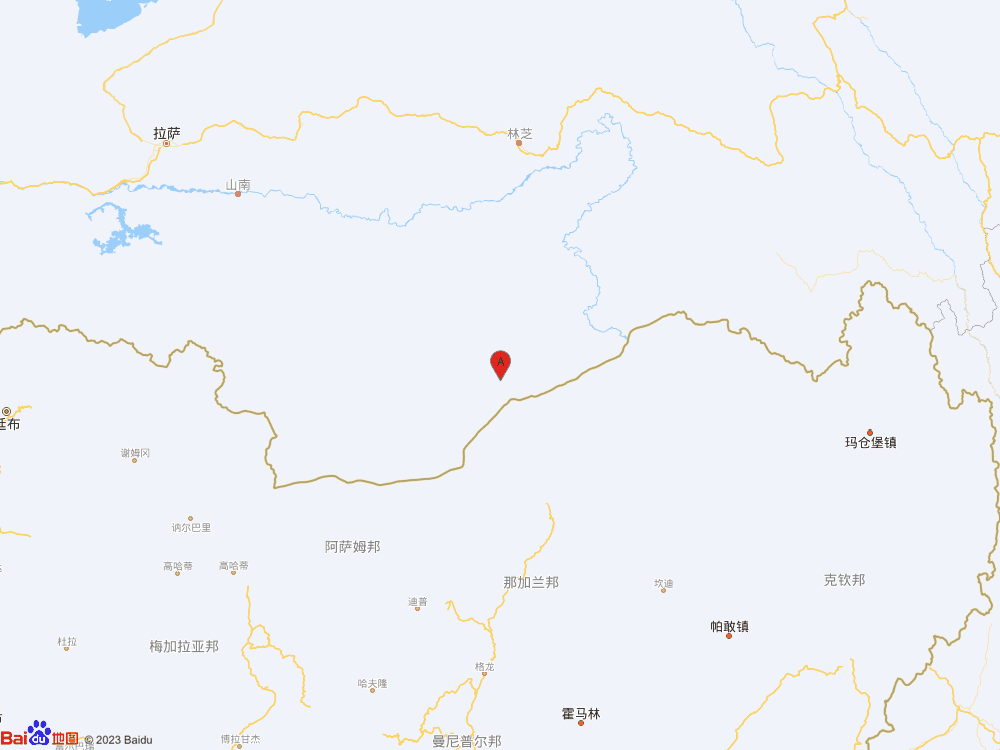 西藏山南市错那市发生4.1级地震